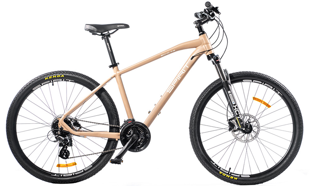 Фотографія Велосипед Spirit Echo 7.2 27,5" розмір S 2021 Сіро-жовтогарячий